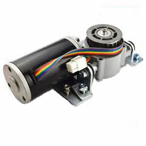 Motorr automatique 24VDC 65W 4200RPM IP44 de revêtement gris d'ouvreur de porte de moteur d'équipement de porte