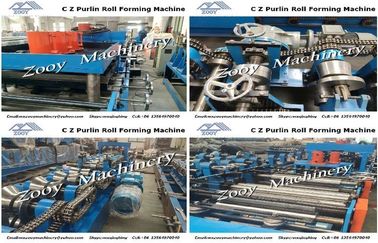 Petit pain linéaire mobile de Guider de guide de glissière formant la machine pour des Purlins de C Z