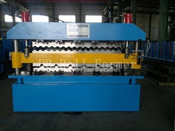 Le petit pain de double couche formant avec la tôle d'acier colorée par machine et a galvanisé la tôle d'acier