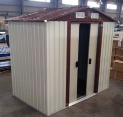 stockage préfabriqué de jardin en métal de l'apex 10x12'jeté avec la porte coulissante