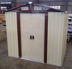 stockage préfabriqué de jardin en métal de l'apex 10x12'jeté avec la porte coulissante
