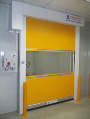 Porte coulissante industrielle à grande vitesse, ligne de production Porte de sécurité à rouleaux